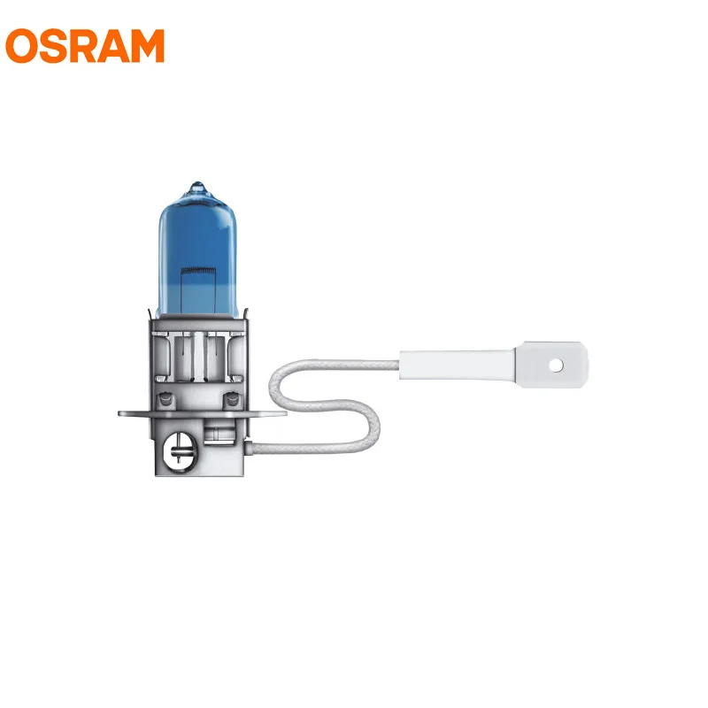 OSRAM H3 5000K 12V 55W 62151CBA Cool Blue Advance Halogen Lamps Xenon Mega White 50% More Light Car Fog Light OEM Bulbs Pair