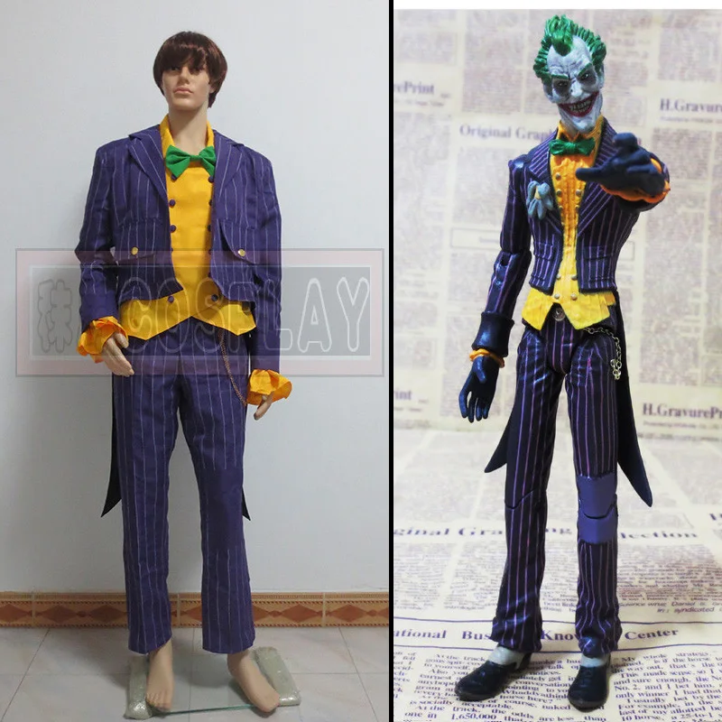 

Joker Cos Christmas Party Halloween Uniform Outfit Cosplay Costume Customize Any Size