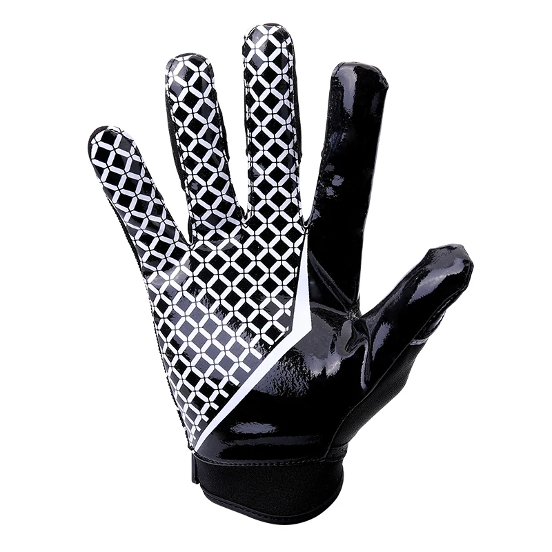 Seibertron Hot Classic Black American Football Gloves Outdoor Sport Camping Male and Female Durability Gloves Rugby Gloves