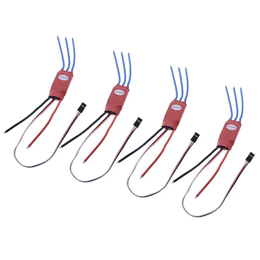 Simonk-30 Médailles 30A Firmware Brushless ESC w/ 3A 5V BEC pour DJI F450 Align Lanka X 250 450 RC Multicopter Qudcopter Helico, 4Pcs