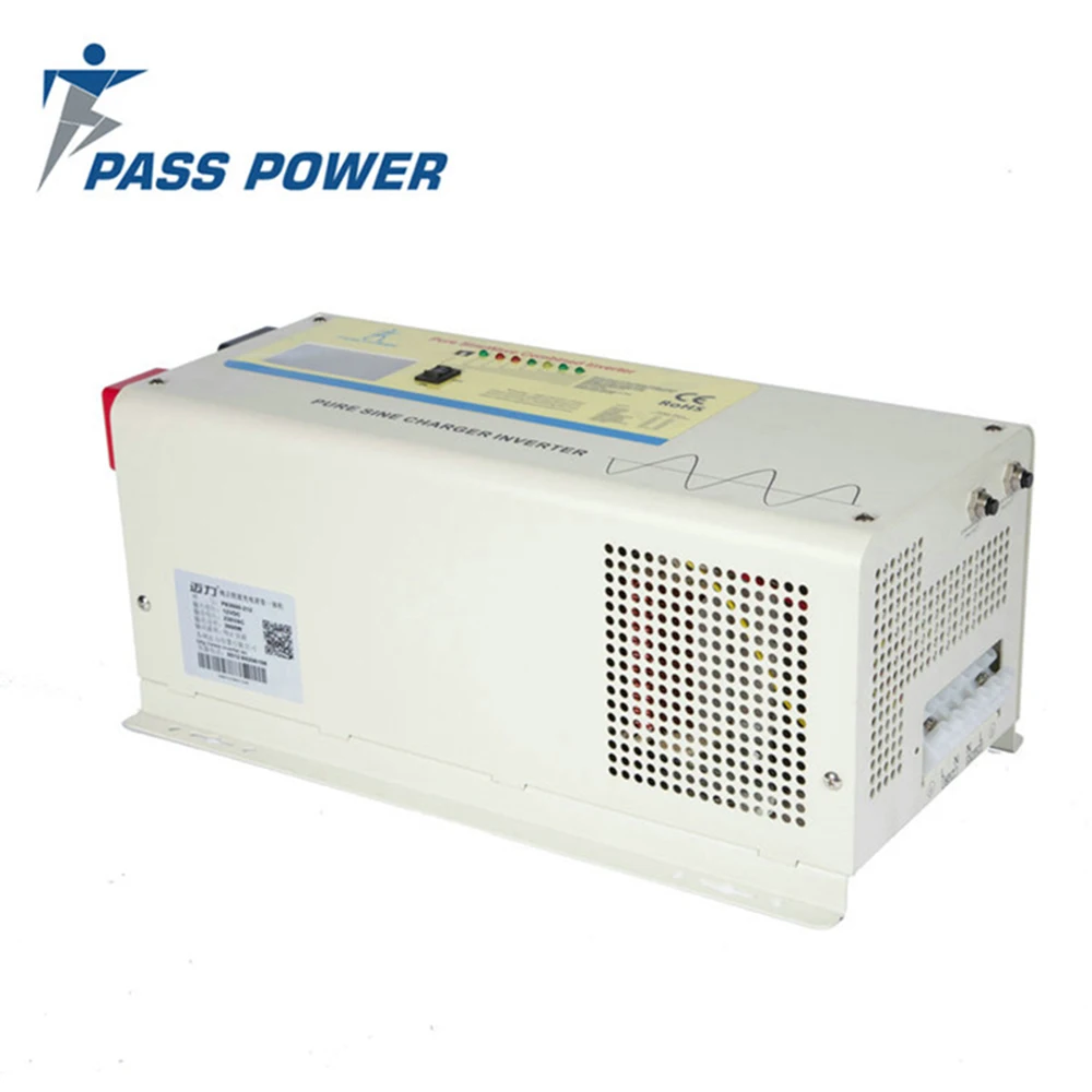 Free shipping 12v 24v 48v low frequency 2000w air conditioner inverter,off grid pure sine wave inverter charger