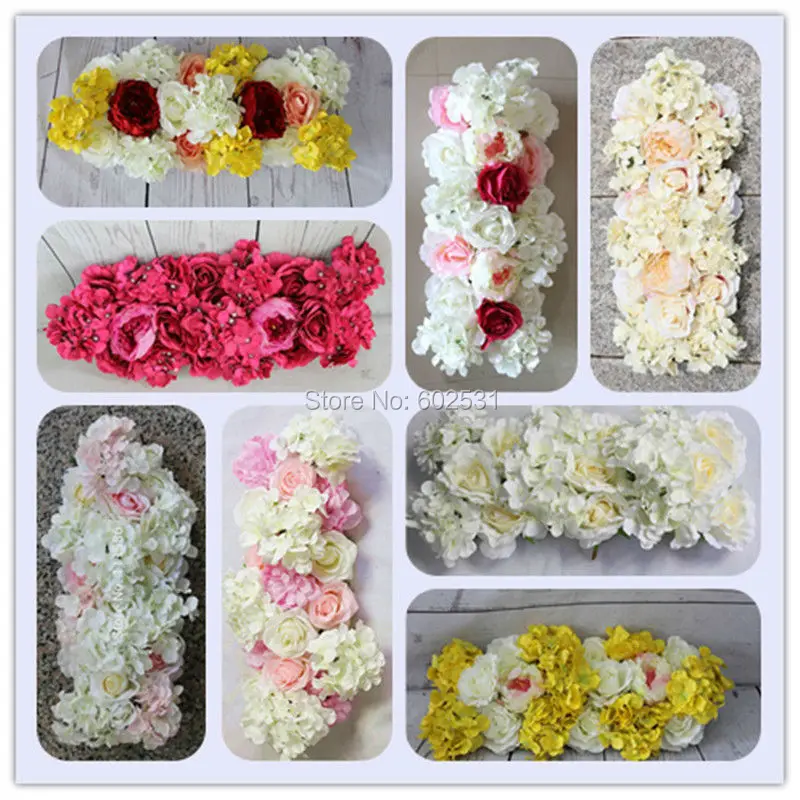 SPR High quality 10pcs/lot wedding flower wall stage arch backdrop decorative wholesale artificial flower table centerpiece