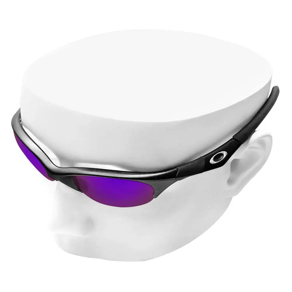 OOWLIT Polarized Replacement Lenses of Purple Mirror for-Oakley Half Jacket Sunglasses