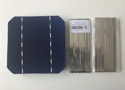 Mono soalr cell 3.14W A Grade 125mm*125mm solar cells for make solar panel.Give enough solder strip for free.20pcs/Lot