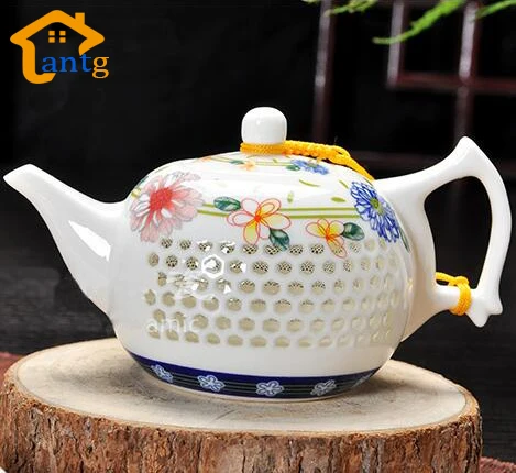 New Arrival Ultra-Thin Exquisite Teapot Blue and White Porcelain tureen fair cup of tea Kettle,Black Tea Ware High Quality