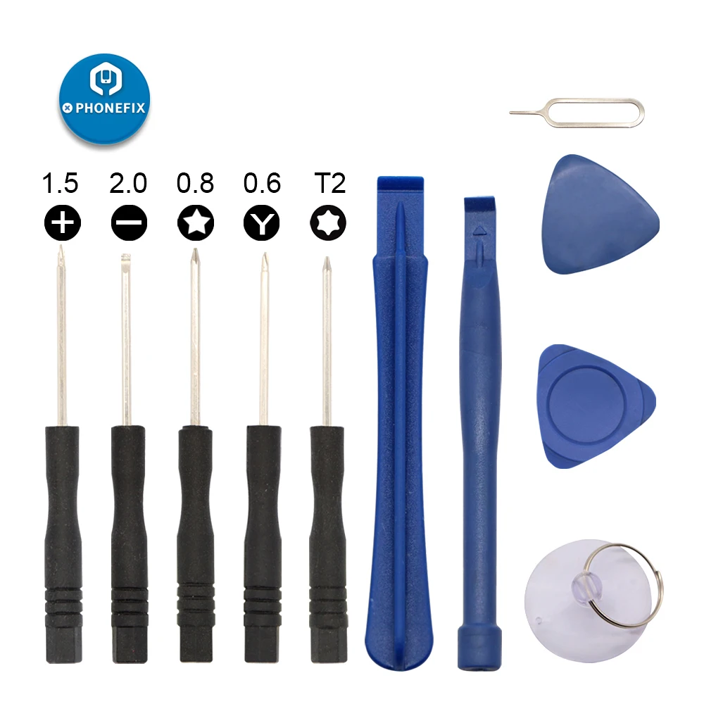 11 in 1 Kit di strumenti per leva di apertura Spudgers Kit di strumenti manuali per leva Kit di strumenti di riparazione professionali per telefono cellulare iPhone Samsung huawei