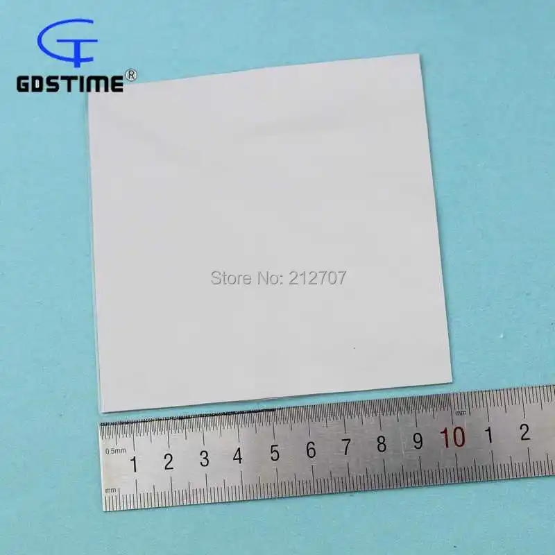 

50Pcs Gdstime 100x100x1.5mm White Conduction Heatsink Thermal Compounds Thermal Pads Pad