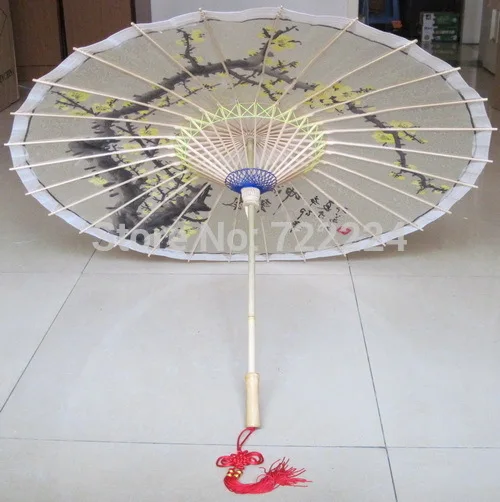 Free shipping dia 84cm high manufacturing process plum blossom rain dance decorative cosplay oiled paper women umbrella