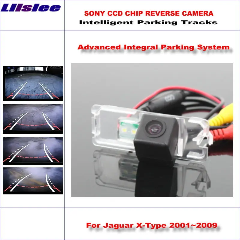 For Jaguar X-Type 2001~2009 Auto Intelligentized Reversing Camera Rear View Back Up 580 TV Lines Dynamic Guidance Tracks HD CCD