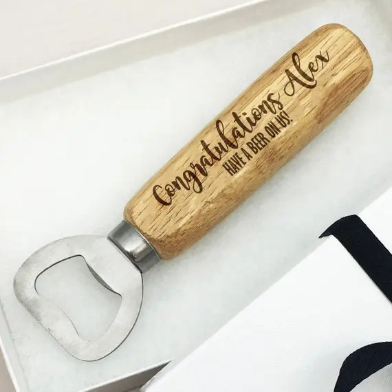 Personalize Graduation Driving Test Fun Bottle Openers Christmas Gifts, custom birthday wedding Wood  Custom Bottle Opener