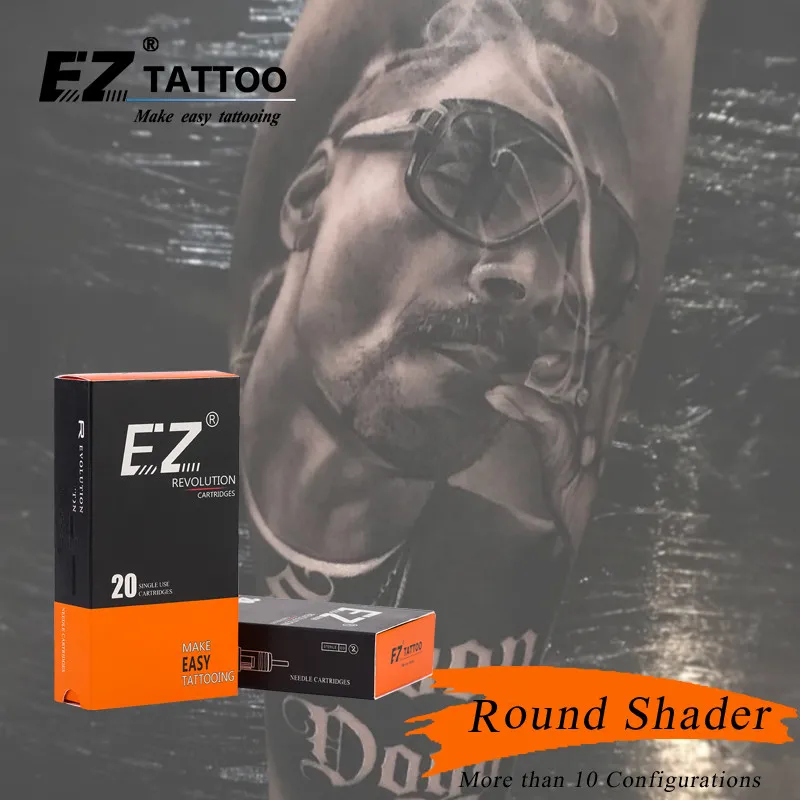 RC1205RS-2 EZ Revolution cartridge Tattoo needles  Round Shader #12 0.35mm for cartridge  machines and grips 20 pcs /lot