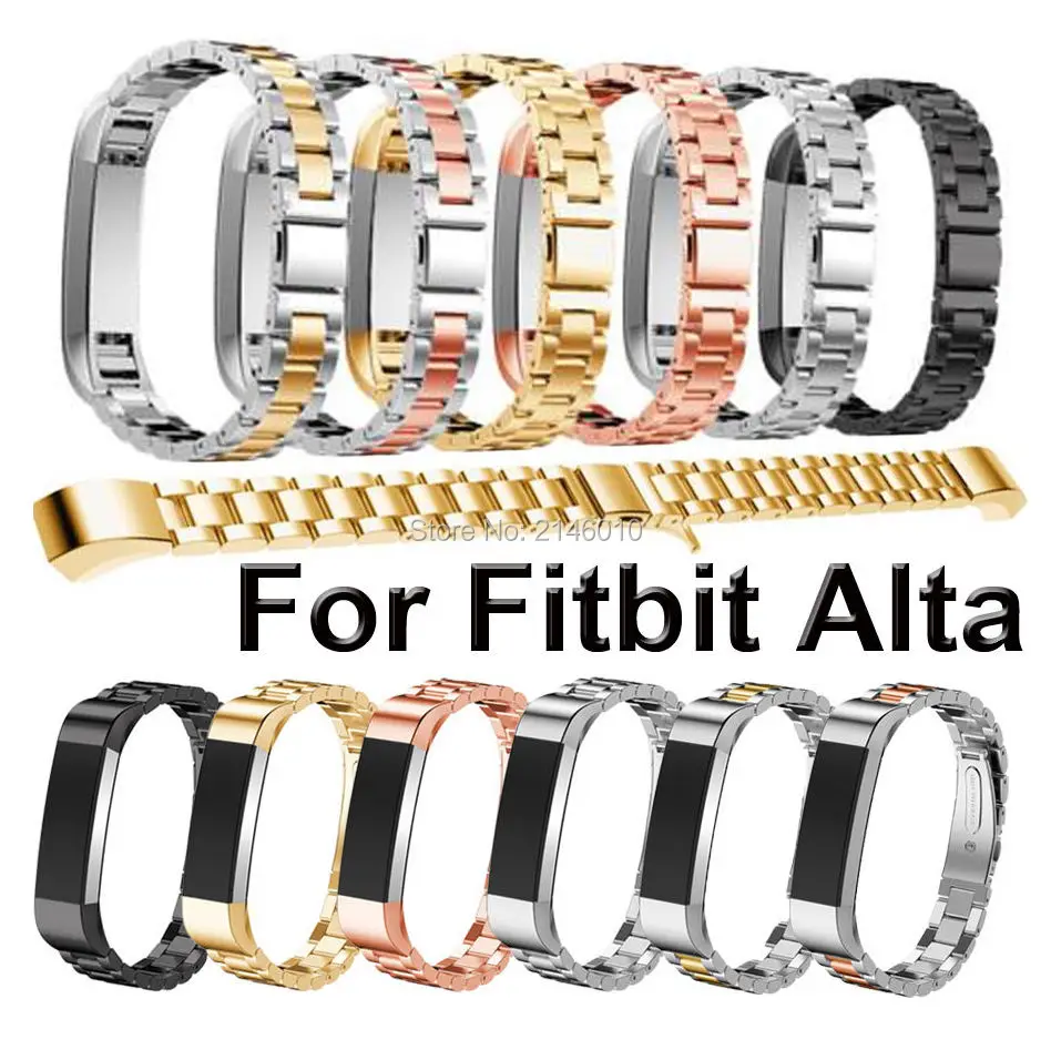 14MM Replacement Luxury Stainless Steel Watch Band Wrist strap For Fitbit Alta track