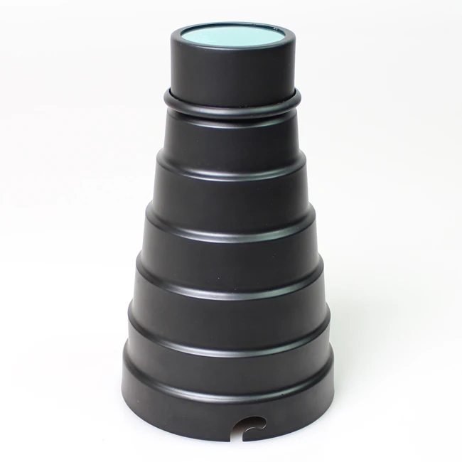 Metal Conical Snoot with Honeycomb Grid 5pcs Color Filter Kit for Elinchrom Mount Studio Strobe Monolight Photography Flash