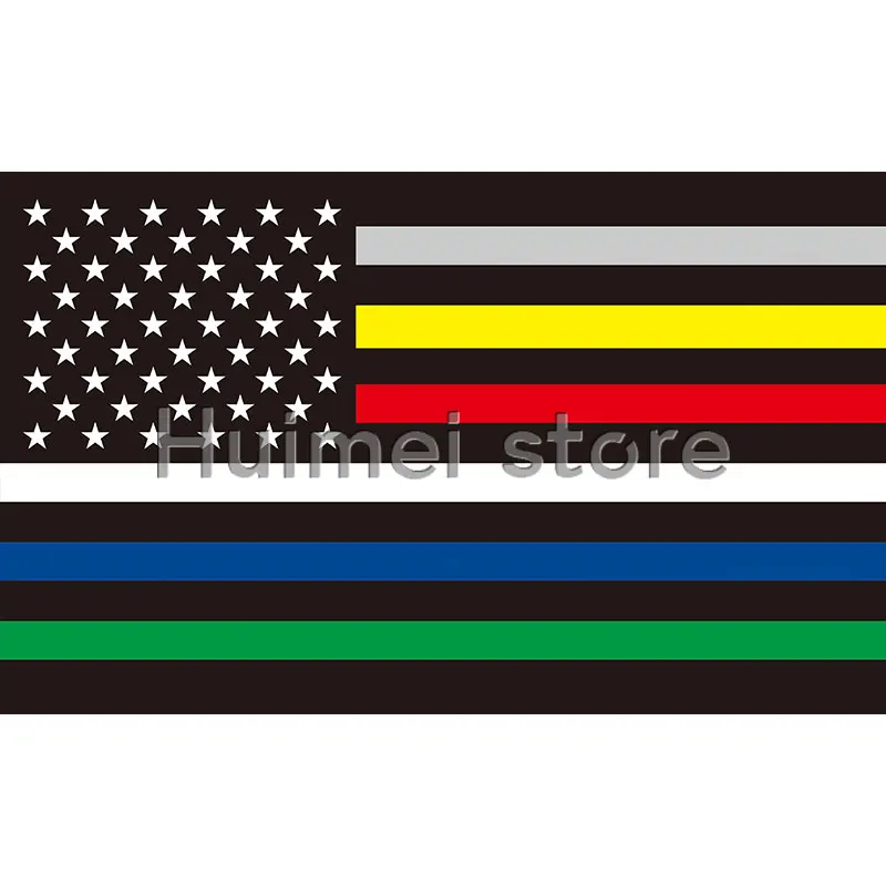 USA STRPE AND STAR Flag 3x5 FT 150X90CM COLOR STRIPE Banner 100D Polyester responder flags flag