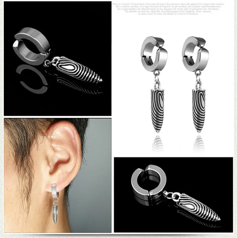 Original unique Mens single Spike stainless steel earring,guys jewellery,accessory, hipster, grunge style, punk, dagger earrings
