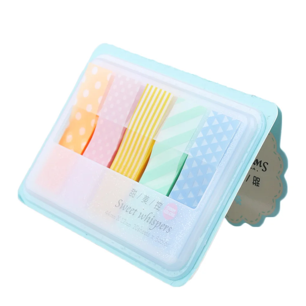Doces Coloridos Sticky Notes, Memo Pad, Paster Stickers, Kawaii, Stick Markers, Página de NoteBook, Index Flag, Atacado, Material Escolar