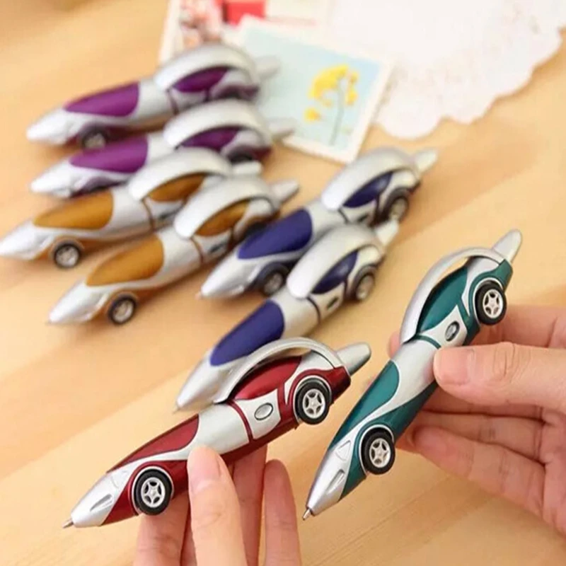 

100pcs/lot Cute personality car shape ballpoint pen ballpen gift Party favors for kid children