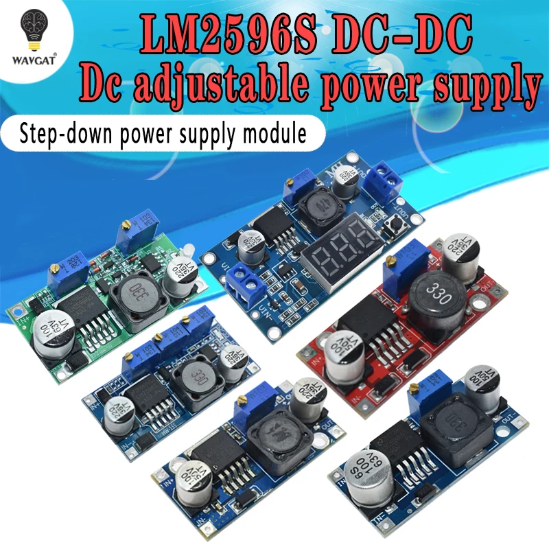 High Quality LM2596s DC-DC step-down power supply module 3A adjustable step-down module LM2596 voltage regulator 24V 12V 5V 3V