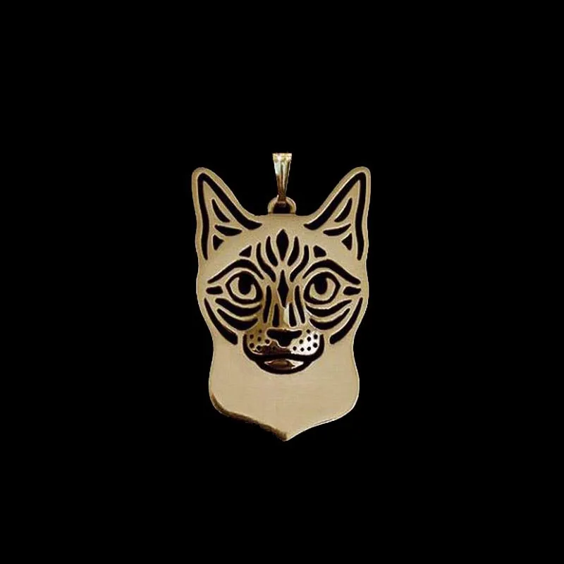 Fashion Siamese Cat Pendants Jewelry Metal Pet Pendants