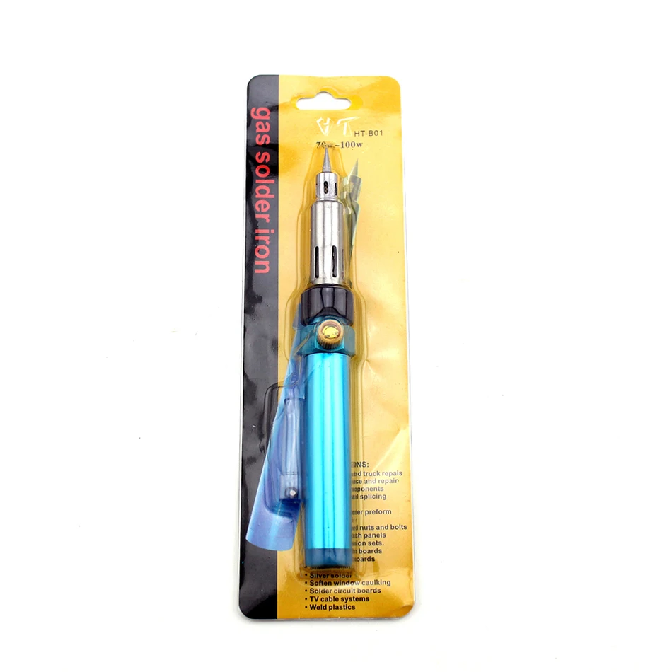 High quality gas torch soldering Cordless Refillable Butane Gas Soldering Iron Pen shape gas gun tool HT-B01