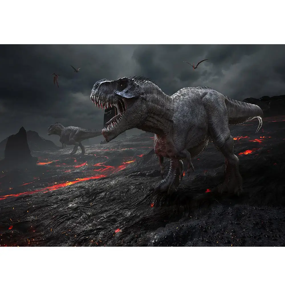 Dinosaurus Kain Vinil 3D Menyesuaikan untuk Foto Studio Pemotretan Fotografi Latar Belakang untuk Bayi Anak Photo Studio Photobooth
