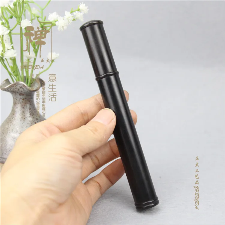 Zhengda ebony rosewood short paragraph with high-quality incense incense tube cassolette incense crafts ornaments