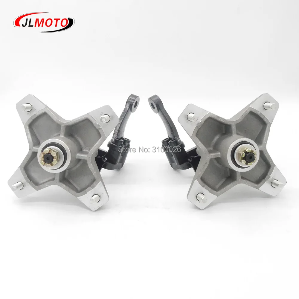Juego completo OEM de husillo de nudillos izquierdo/Derecho con cubo de rueda apto para YAMAHA Banshee Warrior RAPTOR ATV YFZ YFM 250 350, piezas de