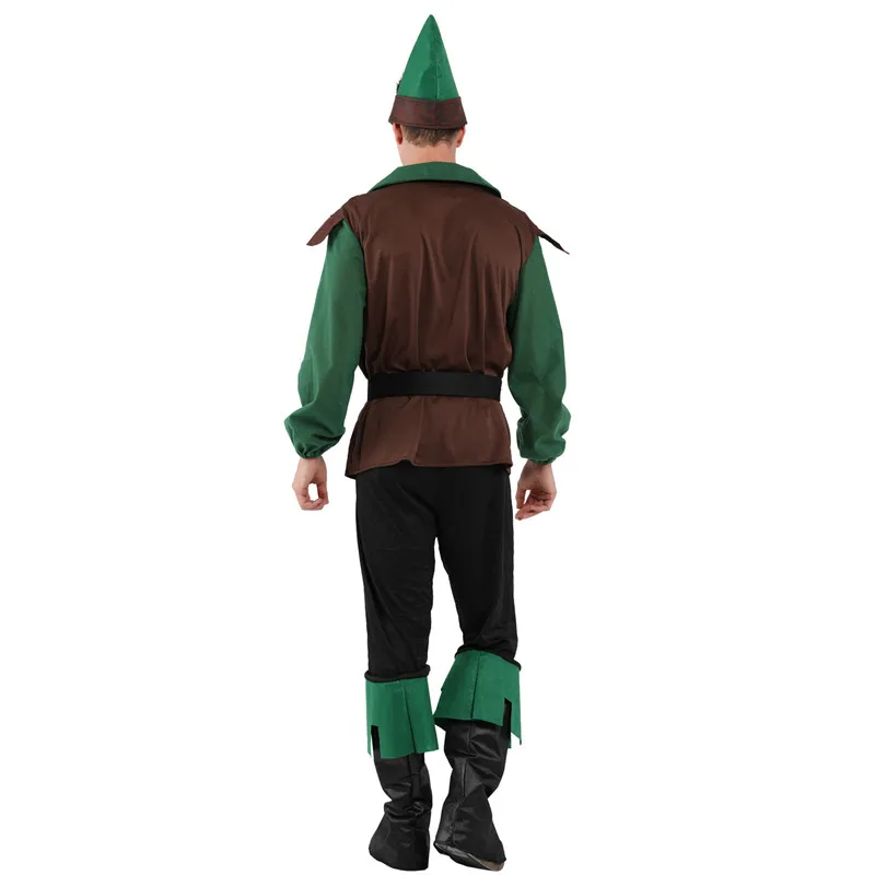 Disfraz de granjero campesino para hombre, disfraz de Robin Hood de Halloween, Hunter Archer, juego de rol, Carnaval, desfile Purim, vestido de fiesta de disfraces
