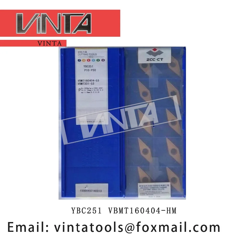 

high quality 10pcs/lots YBC252 YBG202 YBC251 YBD102 YBC152 YBC351 VBMT160404-HM cnc carbide turning inserts