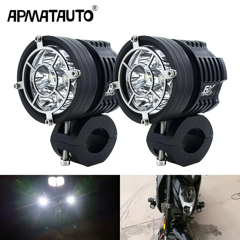 12000lm LED Motorcycle headlights Motorbike Waterproof Fog Spot Universal MotoSpotlight Super bright for YAMAHA KAWASAKI BMW