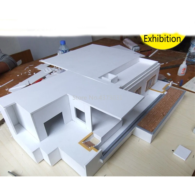 5 pz 300x200mm Bianco/Nero bordo di schiuma del PVC Per Il FAI DA TE materiali del modello di edificio Modello Fatto A Mano che fa materiale bordo piatto di plastica