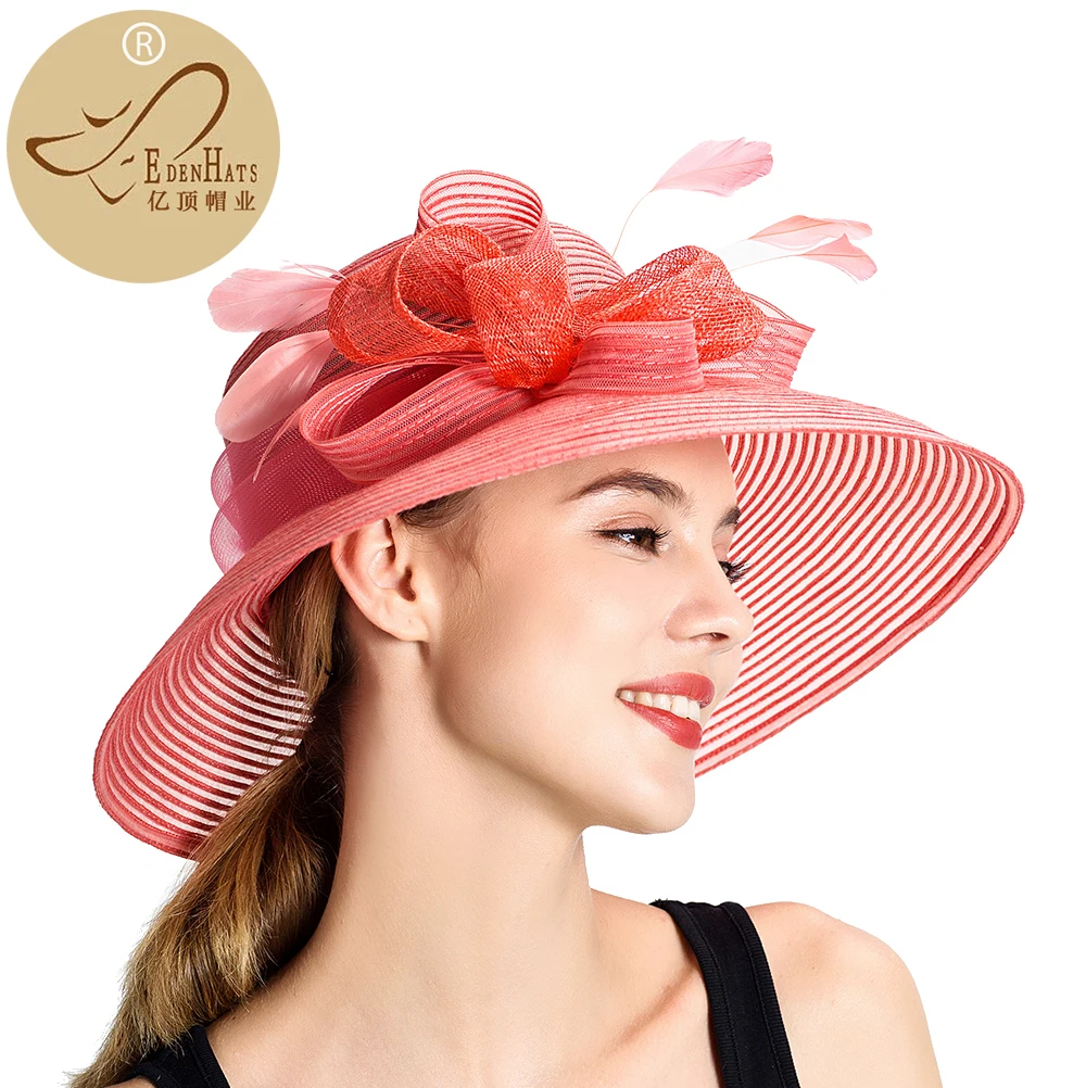 Womens Wholesale Fashion Fancy Promotion Church Hat with Flower S10-3951