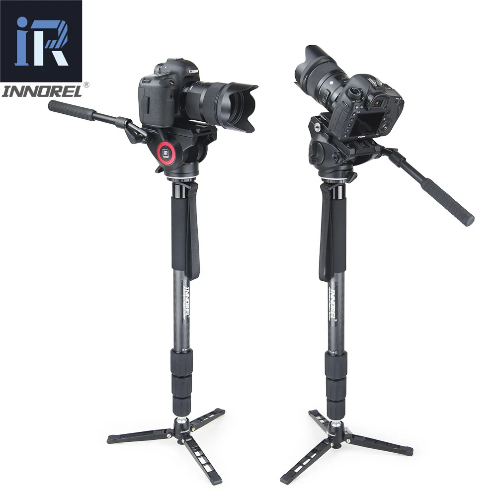 INNOREL Lightweight H80 Fluid Head Hydraulic Damping for DSLR Video Tripod Monopod Manfrotto 501PL Bird Watching Big Stable