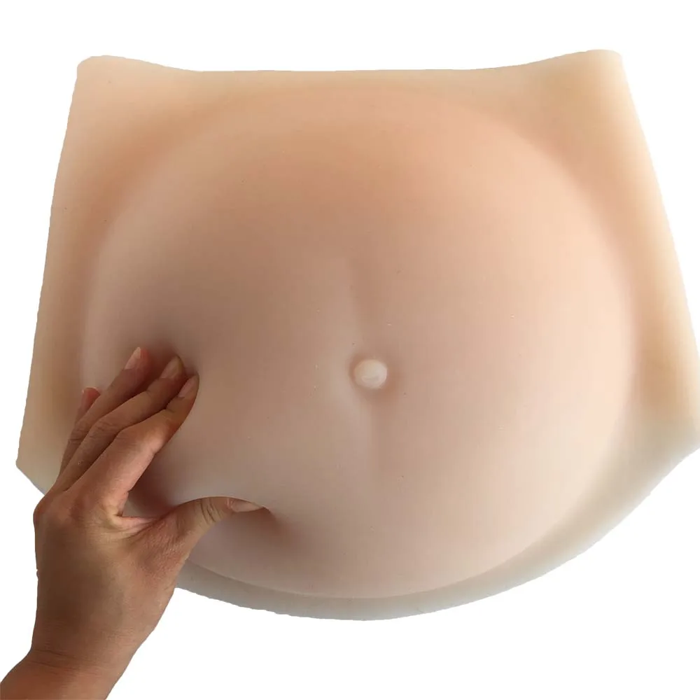 6000g realistic silicone pregnant belly for false pregnancy cosplay large twins 8~10 months 12cm high