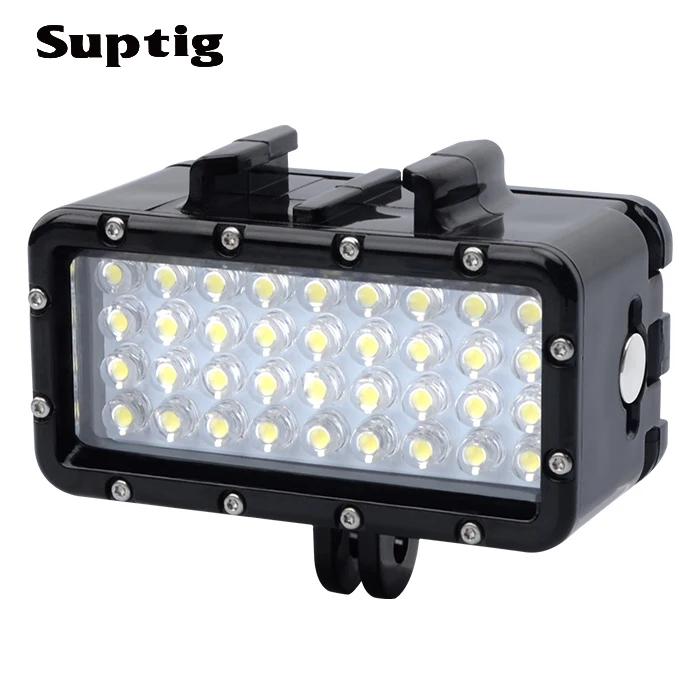 Underwater Light Diving Waterproof LED Lamp +Battery For GoPro Hero 1312110 Session Xiaomi Yi 4K Mijia Sjcam SJ6/8/10/11 One X5