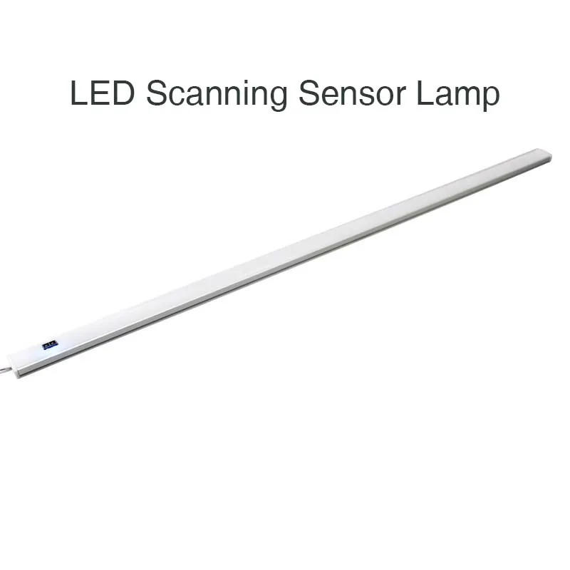 LED Scanning Sensor Lamp 50cm Motion Sweep Sensing Light Night Lamp using for Cabinet Closet Drawer Kitchen Lighting