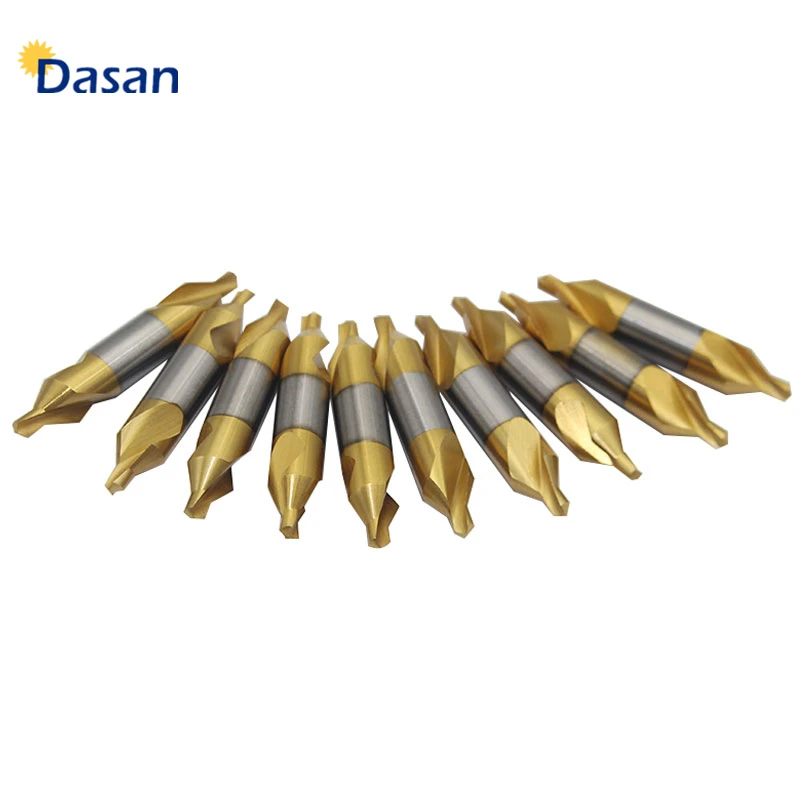 10pc Countersink Bit Center Drill A Precision 4.0mm HSS High Speed Steel Titanium Coat Drill Wood Working Tool