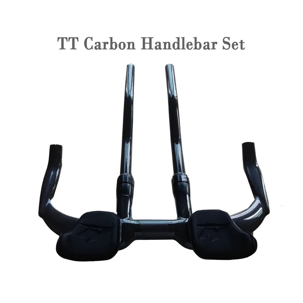 TT bike handlebar time trial bicycle carbon handlebar set 400mm tt bar free shipping BHT-T002