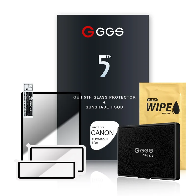 GGS Fünfte Generation für CANON 1DX 1DX II LARMOR screen kamera film schutz bildschirm Metall rahmen