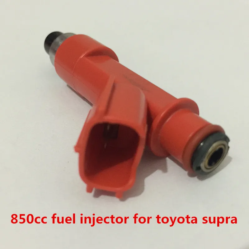 Test video watch 8x High quality E85 850CC high performance fuel injector for toyota supra 1jzget 2JZGTE engine motor 1001-87F90