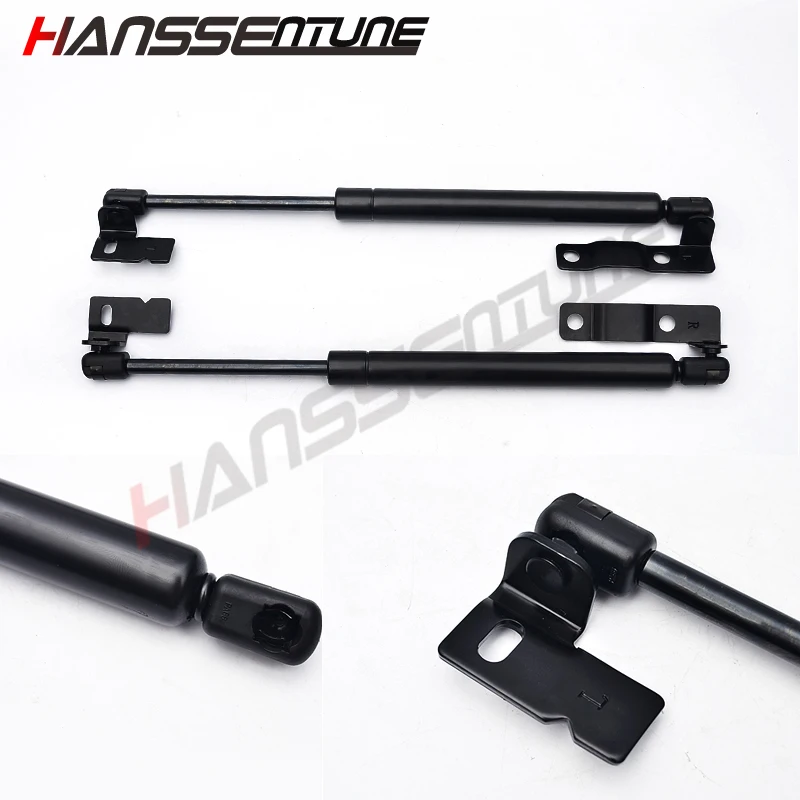 HANSSENTUNE 4x4 Car Front Bonnet Hood Gas Lift Support Struts Shock Damper 1 Pair black For D-max / Rodeo 02-11