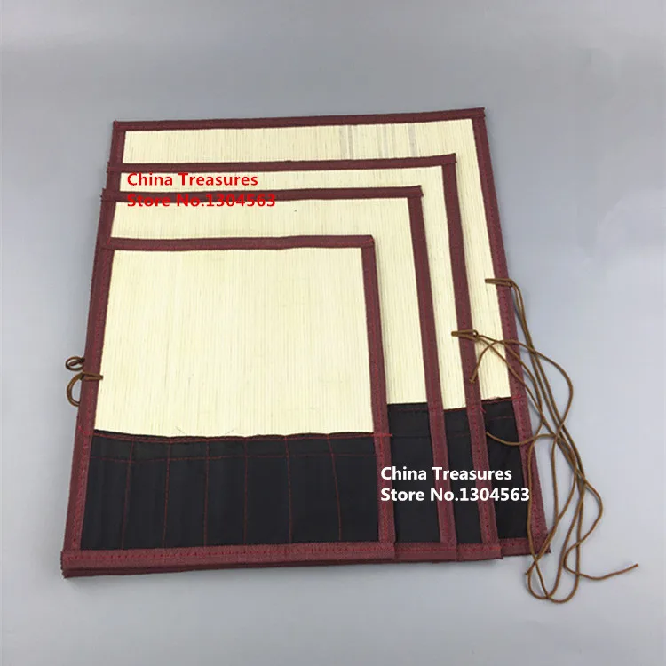 Chinesischer Pinsels tift halter Bambus bürsten rolle