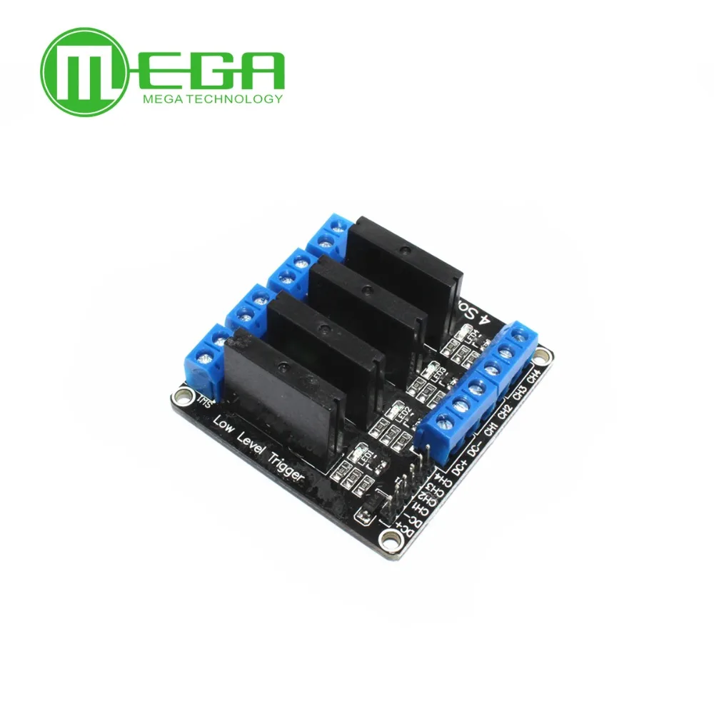 5pcs/lot 5v 4 Channel SSR G3MB-202P Solid State Relay Module For Arduino