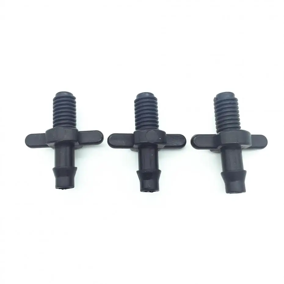 50Pcs 4/7mm Splitter Adapter Connector Barb And Garden Irrigation Hoses PVC Fittings 6mm Thread Cooling Plant Watering Wholesale