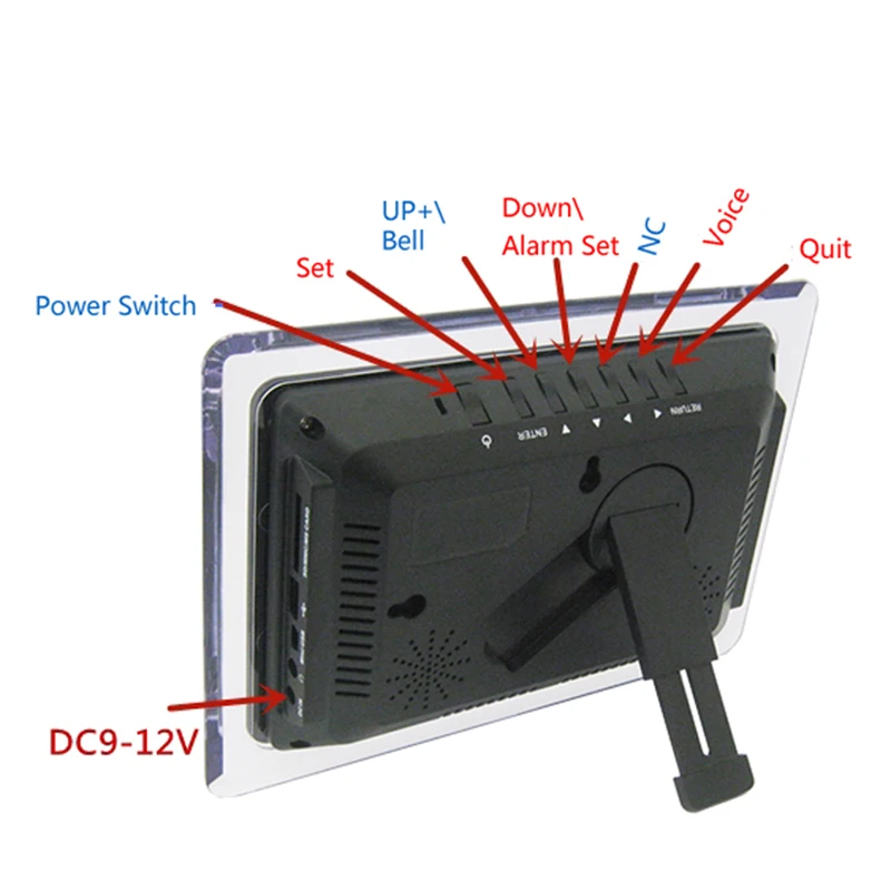 Red Green Blue ECL-1227 0.5 inch DIY Electronic Clock  DIY Kit Calendar Temperature English Panel Display DIY Electronic Clock