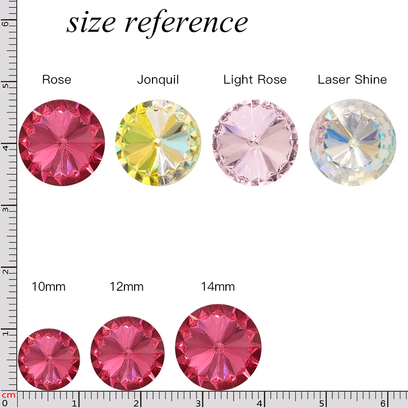 Bling Crystal glass Rhinestones Rivoli  Stones for clothing Loose Rhinestones gule On Garment applique Stones for Jewelry decor