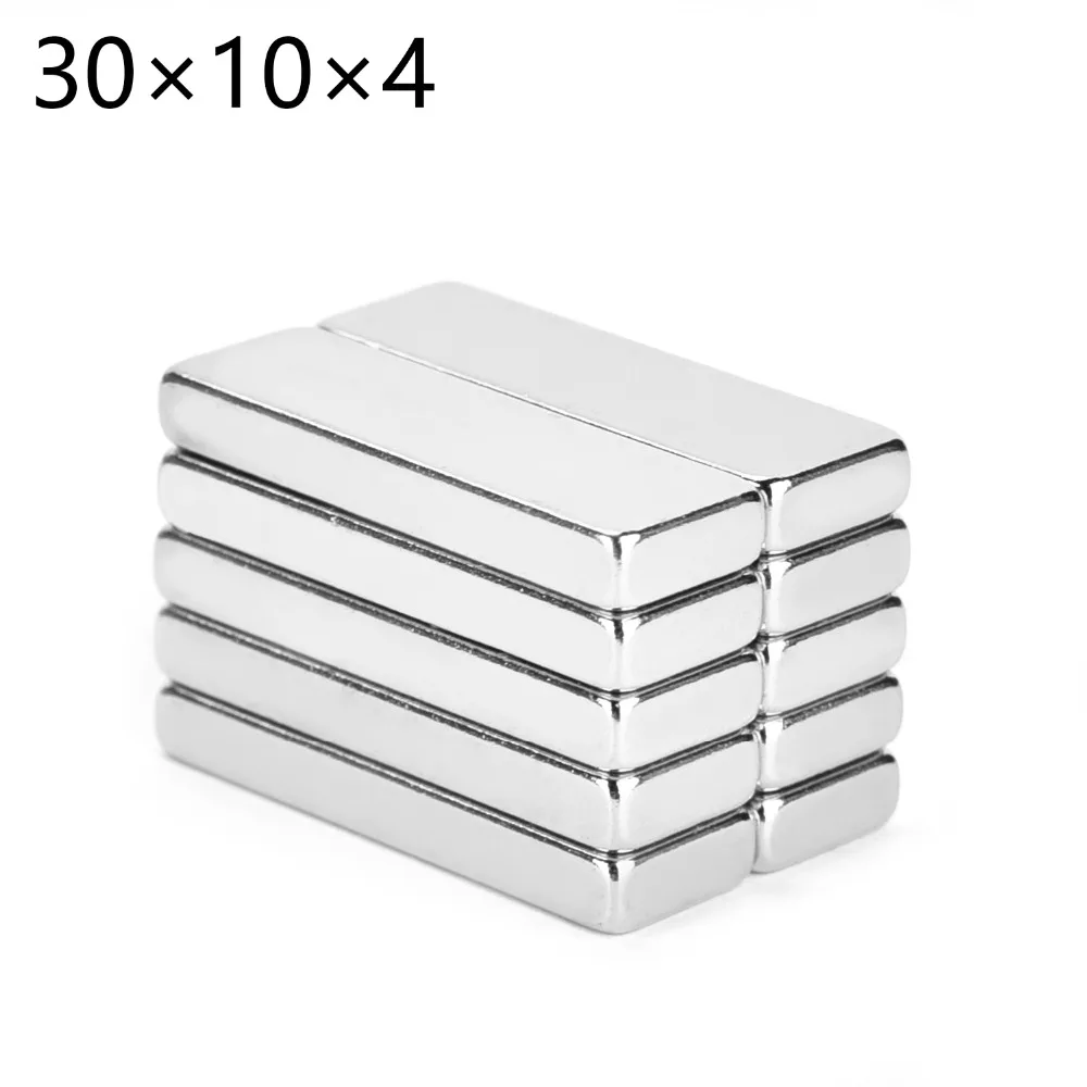 20/100pcs  Block Super Strong Cuboid Magnets Force Rare Fridge Neodymium DIY 30x10x4mm