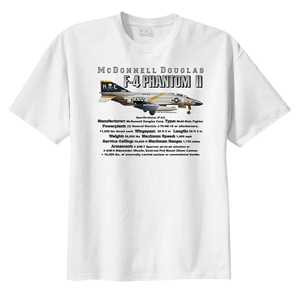 Men'S Mcdonnell Douglas F-4 Phantom Ii Short Sleeve T-Shirt 2019 Hot Sales Men'S Short Sleeve O-Neck T-Shirts Summer Tops Tees