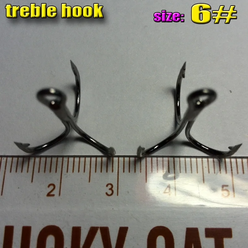 

2023 HOT Treble Fishing Hooks size:6# 2000pcs/lot High quality