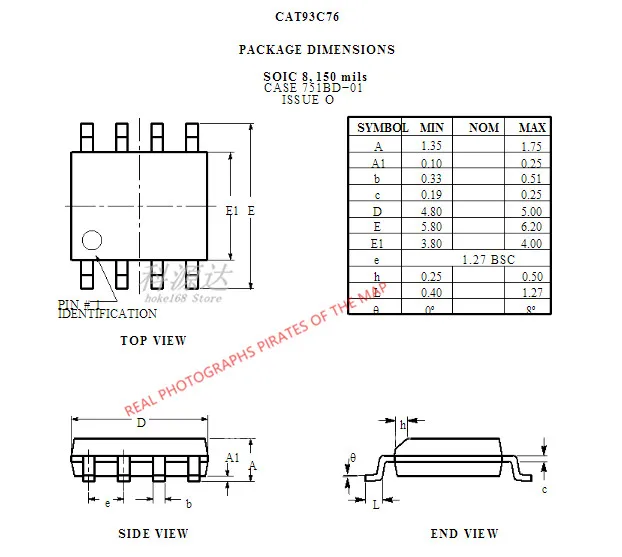 5pcs/lot  93C76D  93C76  SOP8